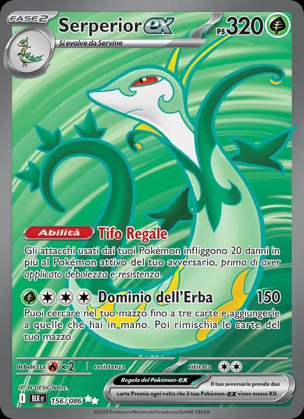 Serperior-ex card in Italian