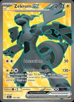 Zekrom-ex card in Italian