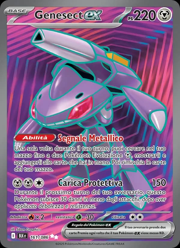 Genesect-ex card in Italian