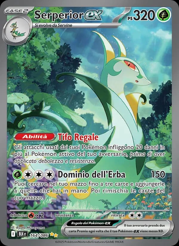 Serperior-ex card in Italian