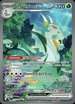 Serperior-ex card in Italian