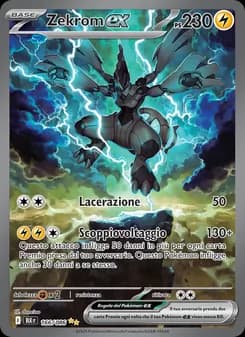 Zekrom-ex card in Italian