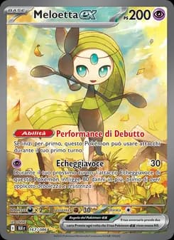 Meloetta-ex card in Italian