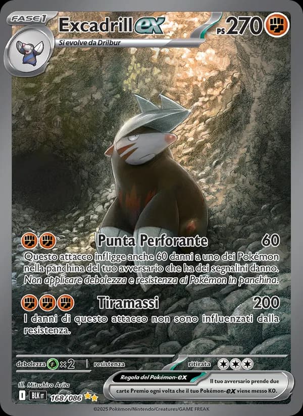 Excadrill-ex card in Italian