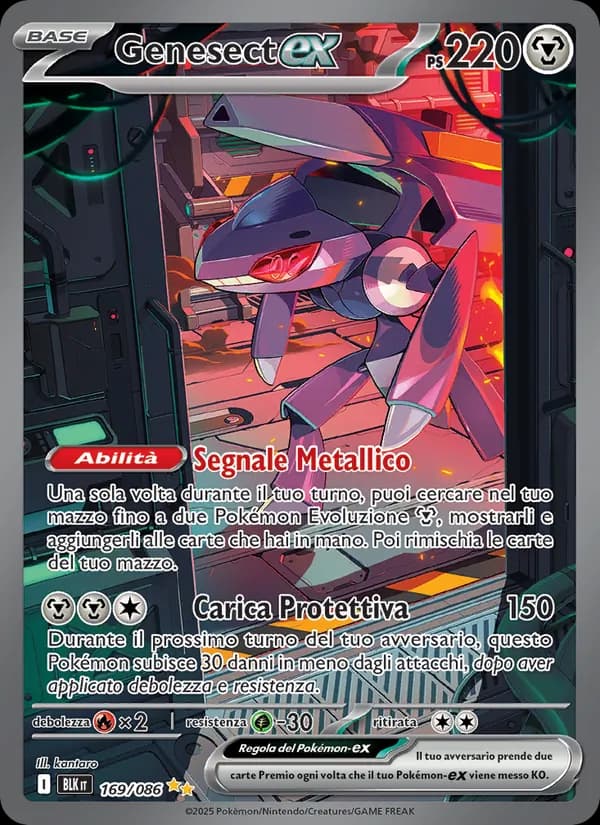 Genesect-ex card in Italian