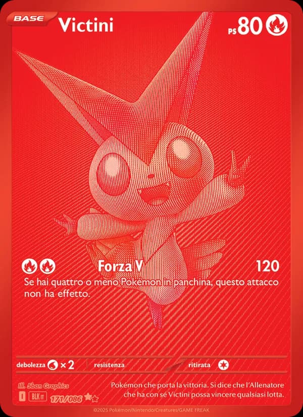 Victini card in Italian