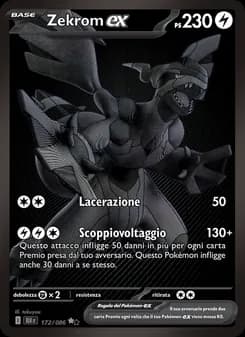 Zekrom-ex card in Italian
