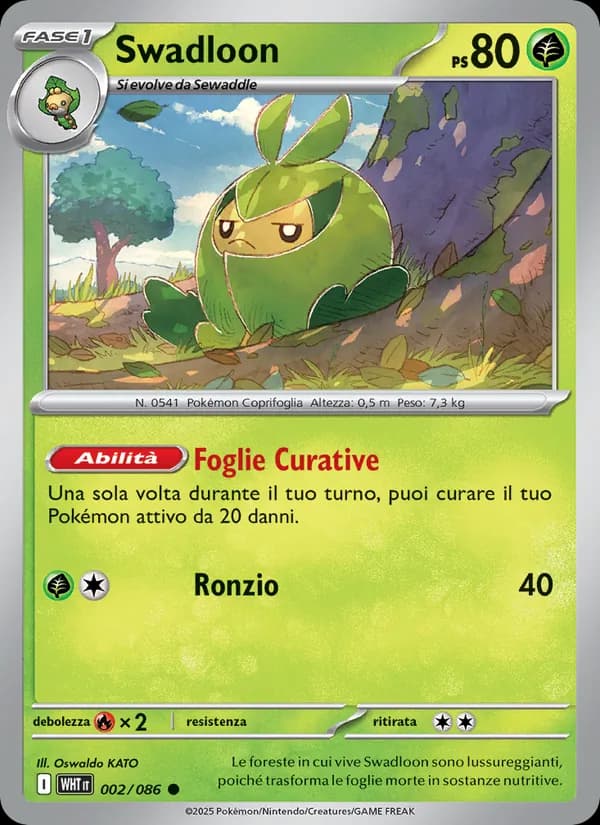 Swadloon card in Italian