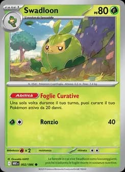 Swadloon card in Italian