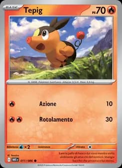 Tepig card in Italian