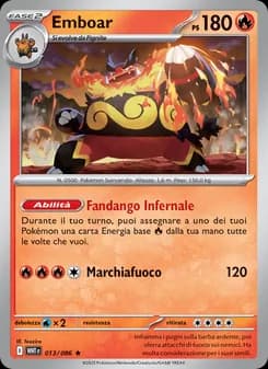 Emboar card in Italian