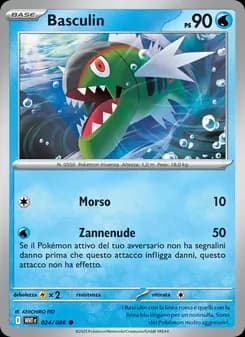 Basculin card in Italian