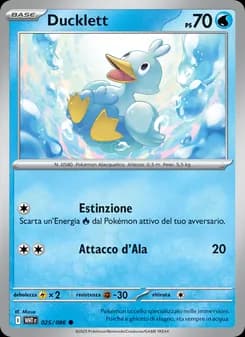 Ducklett card in Italian