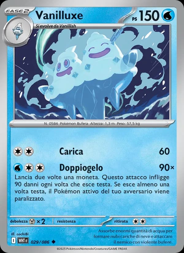 Vanilluxe card in Italian