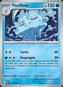 Vanilluxe card in Italian