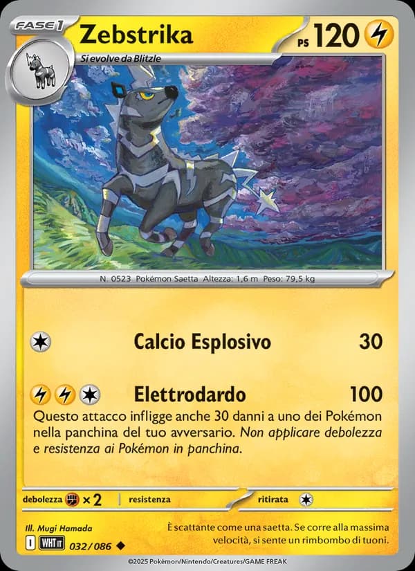 Zebstrika card in Italian