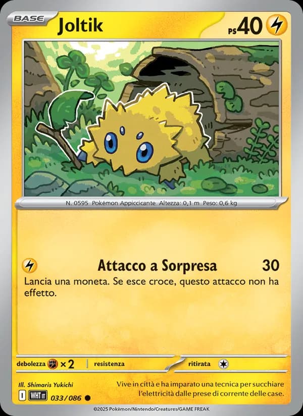 Joltik card in Italian