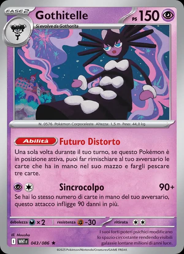 Gothitelle card in Italian