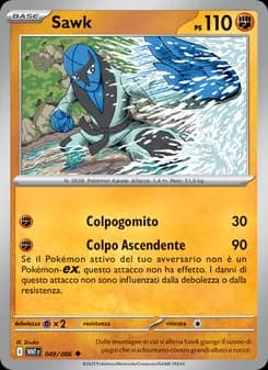 Sawk card in Italian