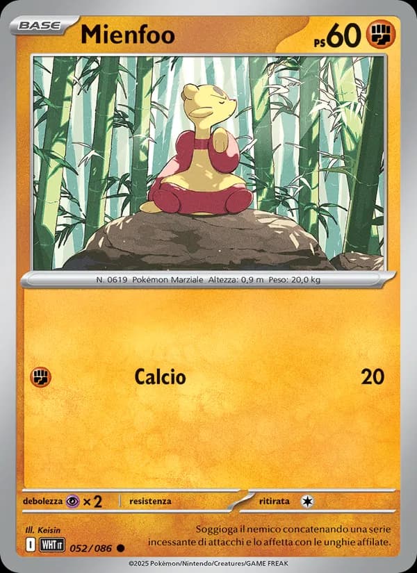 Mienfoo card in Italian