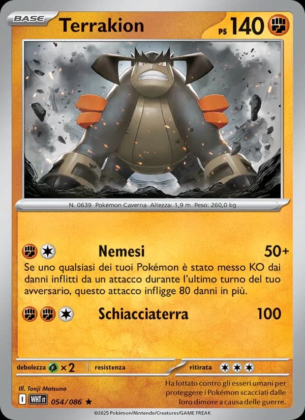 Terrakion card in Italian