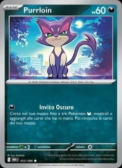 Purrloin card in Italian