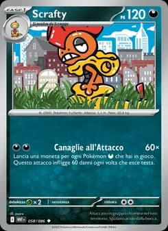 Scrafty card in Italian