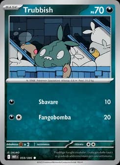 Trubbish card in Italian