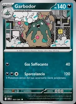 Garbodor card in Italian