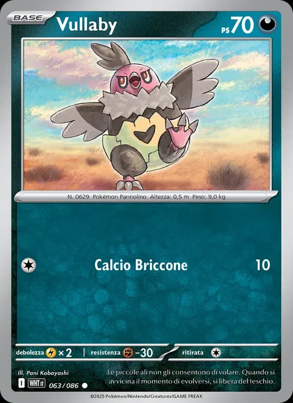 Vullaby card in Italian