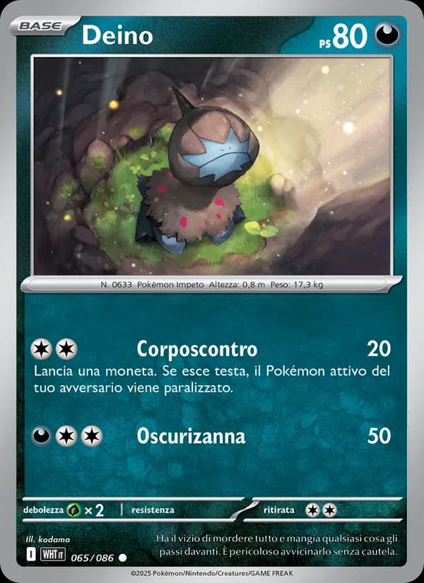 Deino card in Italian