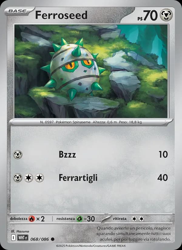 Ferroseed card in Italian