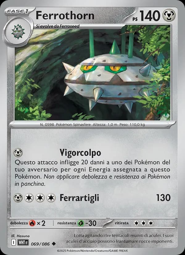 Ferrothorn card in Italian