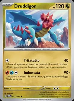 Druddigon card in Italian