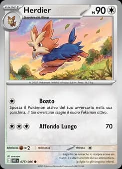 Herdier card in Italian
