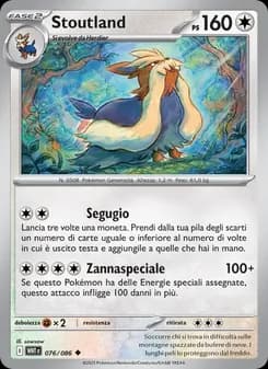Stoutland card in Italian