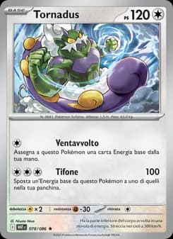Tornadus card in Italian