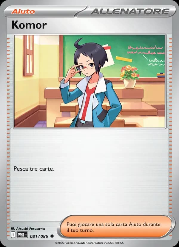 Komor card in Italian