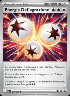 Energia Deflagrazione card in Italian