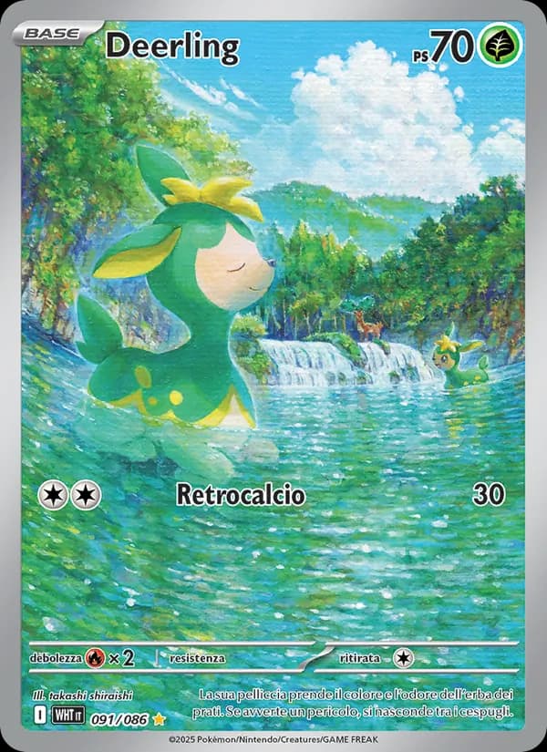 Deerling card in Italian