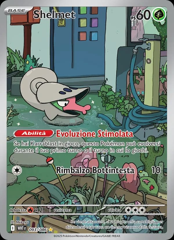 Shelmet card in Italian