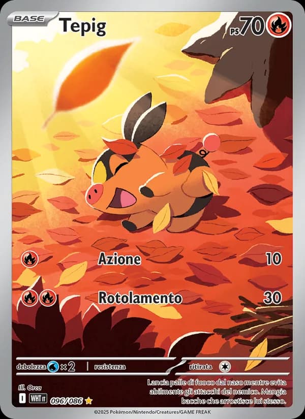 Tepig card in Italian