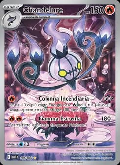 Chandelure card in Italian