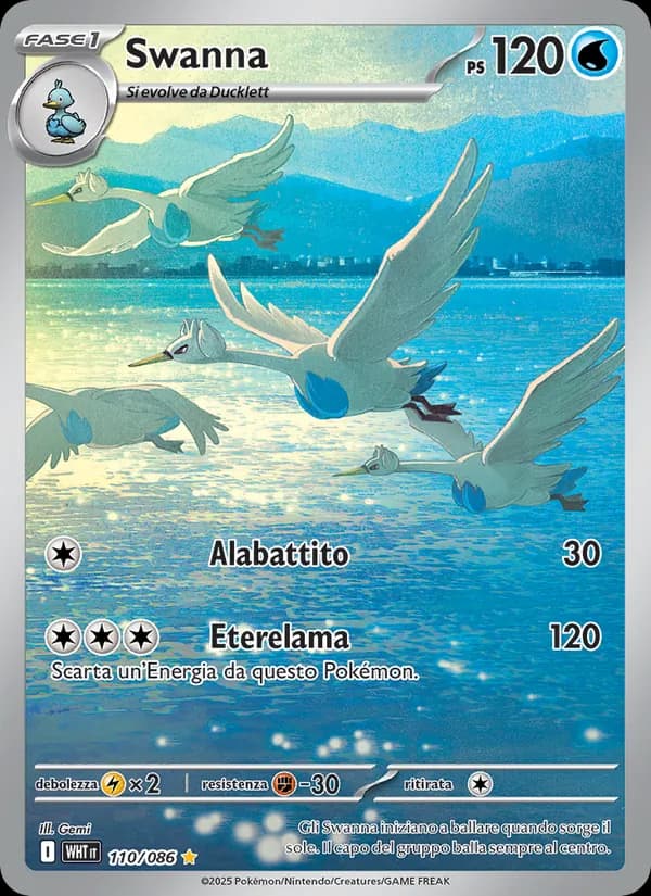 Swanna card in Italian