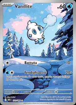 Vanillite card in Italian