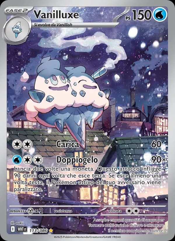 Vanilluxe card in Italian