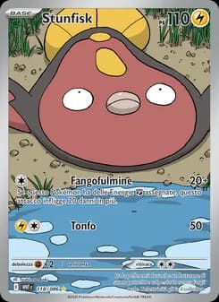Stunfisk card in Italian