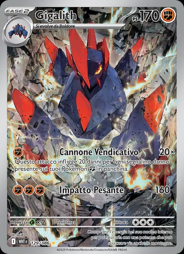 Gigalith card in Italian