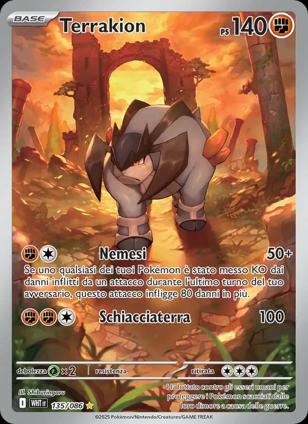 Terrakion card in Italian