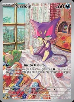 Purrloin card in Italian